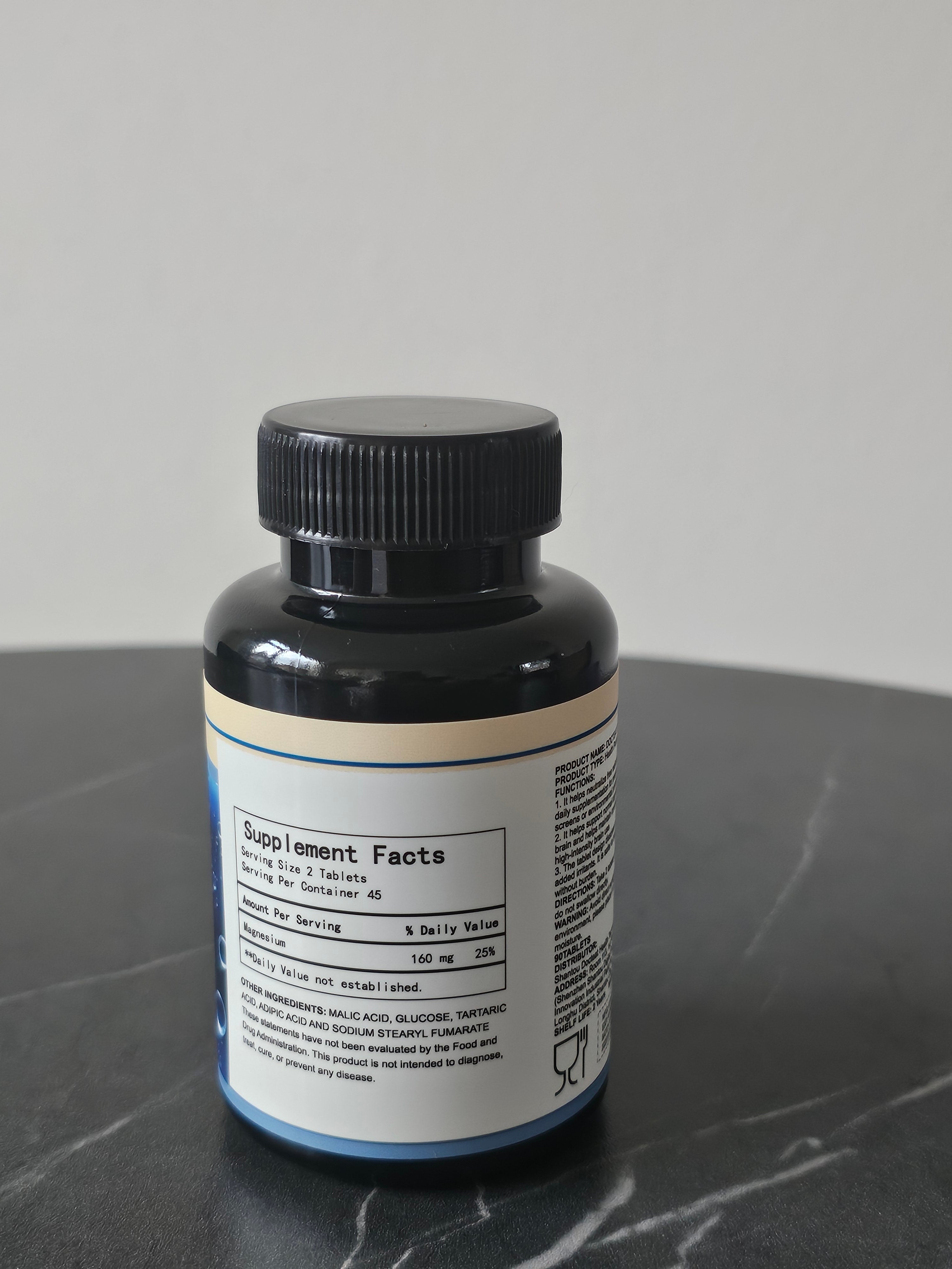 Magnesium Effervescent Tablets whit 8ppb molecular hydrogen 90 tablets